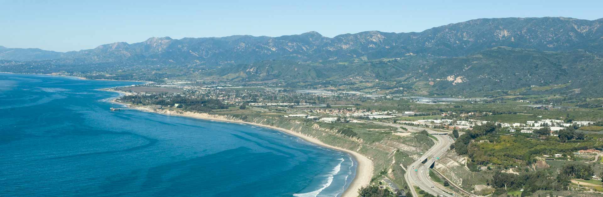 The Santa Barbara Channel and coast.