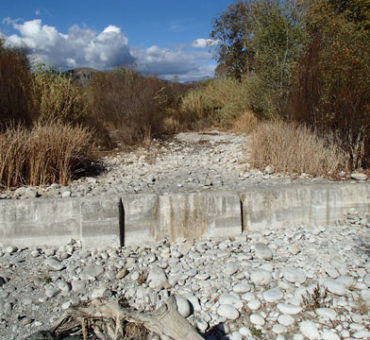 Ventura River Foster Park dry river bed.