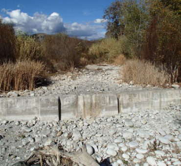 Ventura River Foster Park dry river bed.
